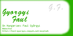 gyorgyi faul business card