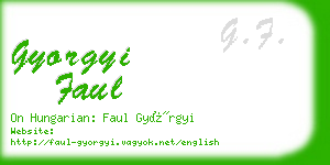 gyorgyi faul business card